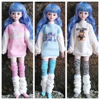 Модная кукольная одежда 30 см 45 см 60 см для 1/3 1/4 1/6 Bjd Кукольная одежда Костюм Игрушки для девочек своими руками, подарочные аксессуары для кукол
