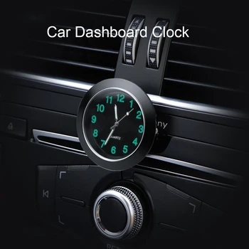 Мини-универсальные автомобильные часы, электронные кварцевые часы, Серебристые украшения приборной панели для внедорожника 40 мм 43 мм