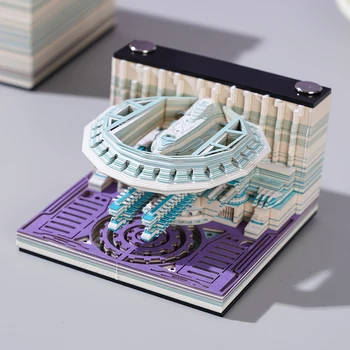 Earth Castle Многофункциональный блокнот для заметок, блокнот 3D-модели, заметка на заказ, заметка другу, Рождественский подарок, Офисные школьные принадлежности 2023 г.