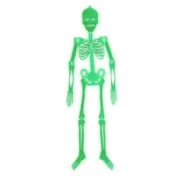 Светящийся скелет на Хэллоуин, украшения для вечеринки, Светящийся скелет всего тела, Реалистичный и декоративный Светящийся скелет на Хэллоуин