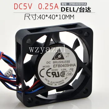 Delta EFB0405HHA 5V 0.25A 4 см 4010 двухпроводной вентилятор охлаждения с двумя шариками