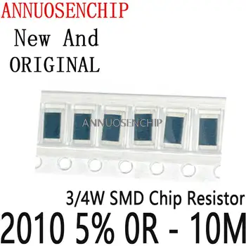 50ШТ 3/4 Вт SMD Чип-резистор Резисторы 0 10 100 220 470 Ом 0R 10R 100R 220R 470R 1K 2.2K 4.7K 10K 100K 1M 10M 2010 5% 0R - 10M 