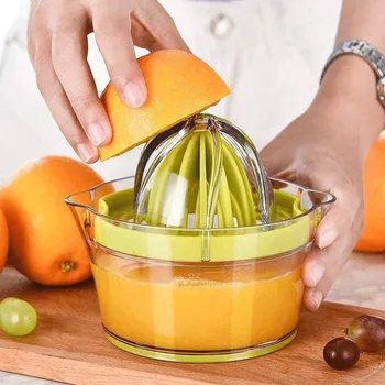 Пластиковая ручная соковыжималка для апельсинового сока простая соковыжималка Маленький портативный инструмент многофункциональная соковыжималка для лимона