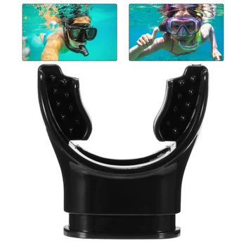 НОВЫЙ силиконовый мундштук для дайвинга с аквалангом подводное плавание силиконовый кусочек для укуса плавательный цилиндр дыхательный кусочек для укуса