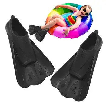 Короткие ласты для дайвинга Унисекс Тренировочные Ласты для дайвинга Дренажный дизайн Инструмент для подводного плавания для детей взрослых мужчин и женщин