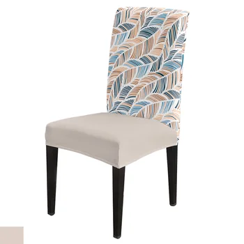Летняя пляжная текстура, абстрактный чехол для кухонного сиденья, чехлы для обеденных стульев, эластичные чехлы для банкета, отеля, дома