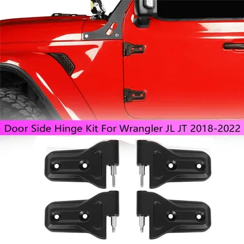 1 комплект боковых дверных петель для Jeep Wrangler JL JT 2018-2022 Левые + правые дверные петли повышенной прочности