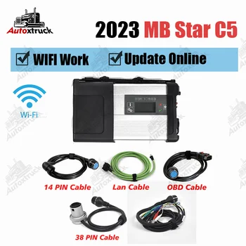 12 В И 24 В Полный чип для MB Star C5 WIFI ДЛЯ MB 2023 SD Connect Диагностический инструмент C5 лучшего качества