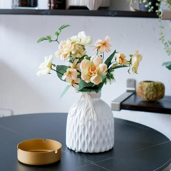 Аксессуары для дома в простом стиле, Скандинавская керамическая ваза, Минималистичный Цветочный горшок, стол для гостиной для цветочной композиции, украшение дома