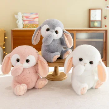 Новая кукла-кролик, мягкая игрушка, милая имитация кролика, плюшевая кукла из норки, украшения, подарки для детей