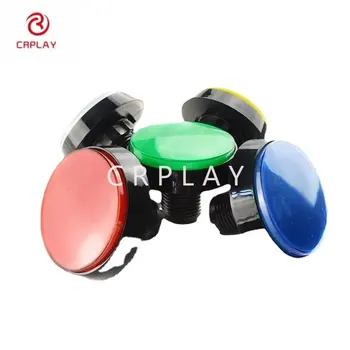 Кнопка для аксессуаров игрового автомата 60 мм, с большой круглой светодиодной подсветкой, с микропереключателем, используется для DIY Arcade 5