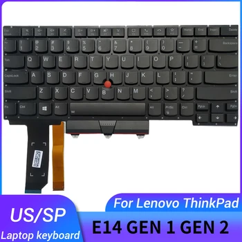 НОВАЯ клавиатура для ноутбука на американском/испанском/латинском языках для lenovo Thinkpad E14 Gen 1 Gen 2