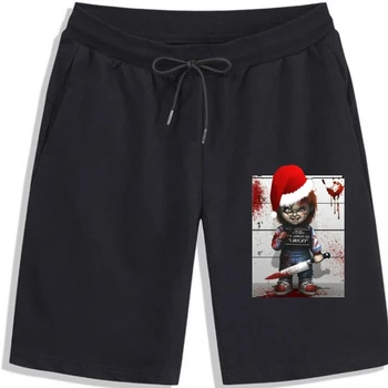 2020 Лучшие шорты для мужчин Merry Bloody Christmas Chucky Horror Kids Для мужчин, Мужские Шорты в Подарок на Рождество, Забавные Хип-хоп Повседневные мужские Шорты