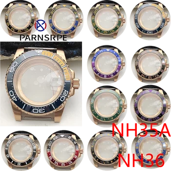 40-миллиметровые мужские часы, механический корпус, Детали для сборки, Прозрачная задняя крышка для механизма NH35A/ NH36