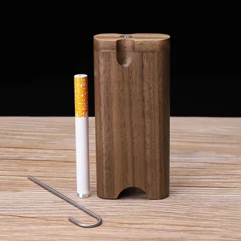 Портативный Деревянный набор для сигарет Содержит металлическую иглу для прочистки табачных трубок, модный держатель для сигаретной коробки, Аксессуары для курения