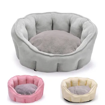 Ультра Мягкая кошачья кровать, Удобная моющаяся съемная подушка, кровать для котенка, щенка, маленькой собаки, Противоскользящее водонепроницаемое дно