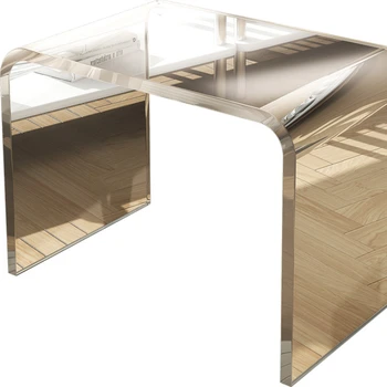 Новейший Акриловый Прозрачный угловой стол 2023 года, журнальный столик Nordic C-образной формы, Приставной столик для гостиной, Легкий Роскошный диван, Приставной столик