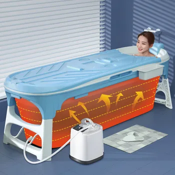 Складная Переносная ванна для взрослых, Бассейн, Складная Детская Ванночка, джакузи, Надувной Спа-салон Ducha Portatil Products Bath XY50PB