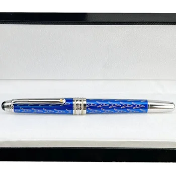 Шариковая ручка Le Petit Prince 145 темно-синяя с шариковым роллером, роскошные канцелярские принадлежности MB с серийным номером