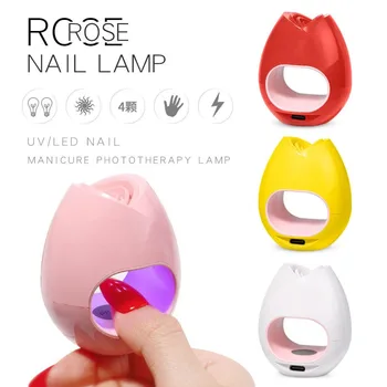 Новая лампа для ногтевой пластины Mini Rose, Лампа для улучшения ногтей, Аппарат для фототерапии, USB Sunlight LED, Быстросохнущая Лампа для выпечки масла и геля для ногтей