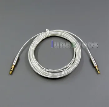 LN006058 1,2 м 2 м 3 м Посеребренный кабель для наушников OCC от 3,5 мм до 2,5 мм для наушников на ухо