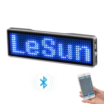 Значок имени модуля Bluetooth LED Программируемая доска объявлений с прокруткой DIY Мини Светодиодный дисплей HD Электронный комплект DIY