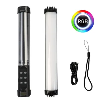 Мини-фотографическое освещение с магнитом RGB 2700-7500 К, Портативная светодиодная заполняющая лампа Stick Stick Lamp для видеоблога YouTube